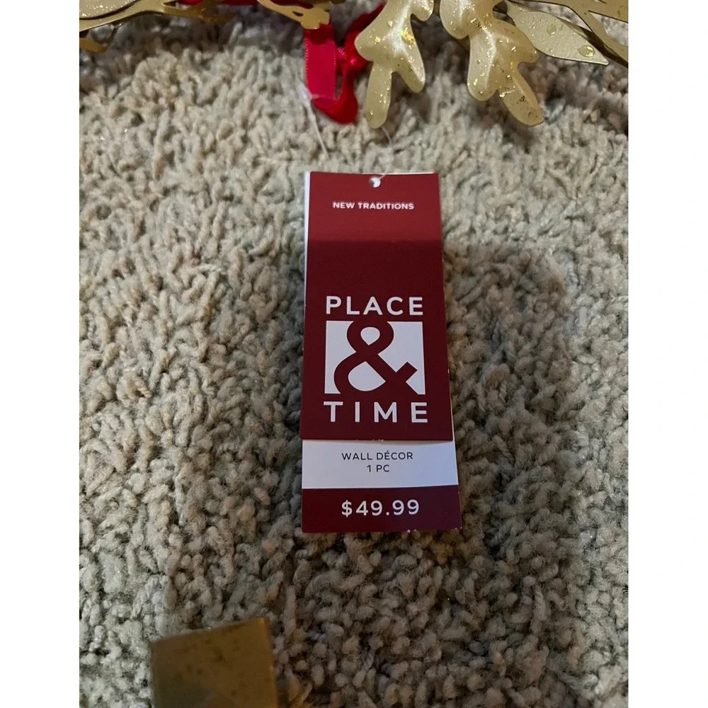 New place & Time Bloom room holiday accessory winter/Christmas wreath‎ activity